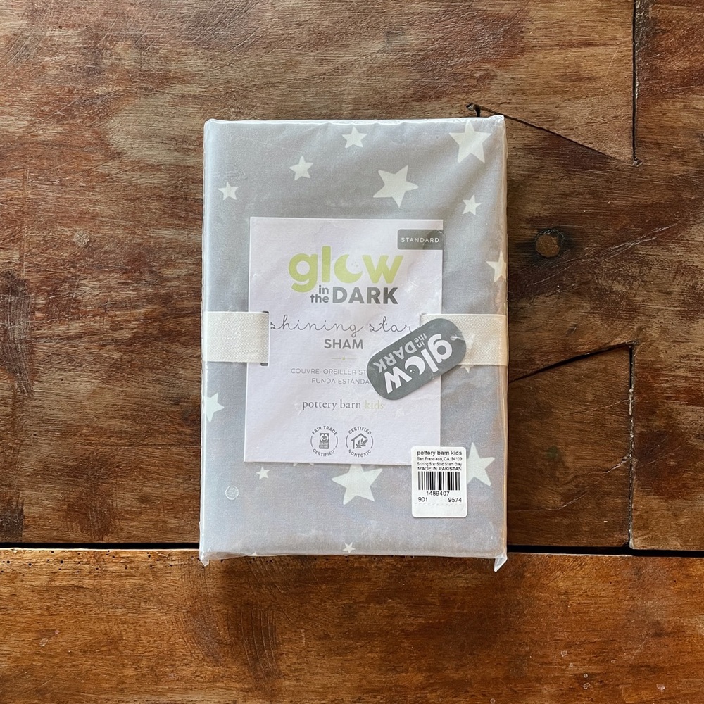Pottery Barn Kids glow in the dark shams!